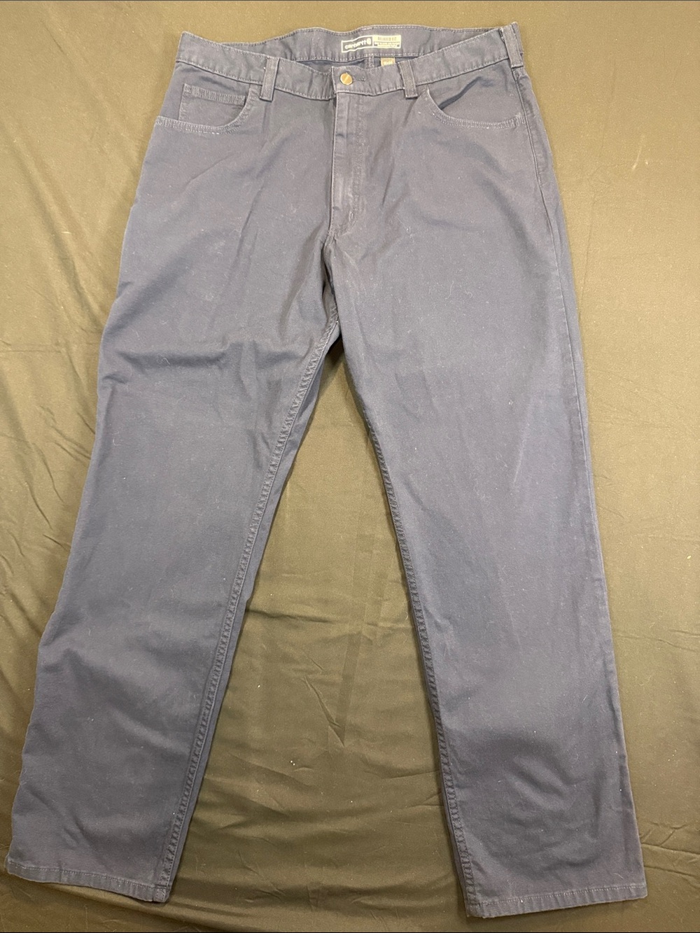 Carhartt Men's Navy Chinos Size 38 NWOT Work Pants Casual